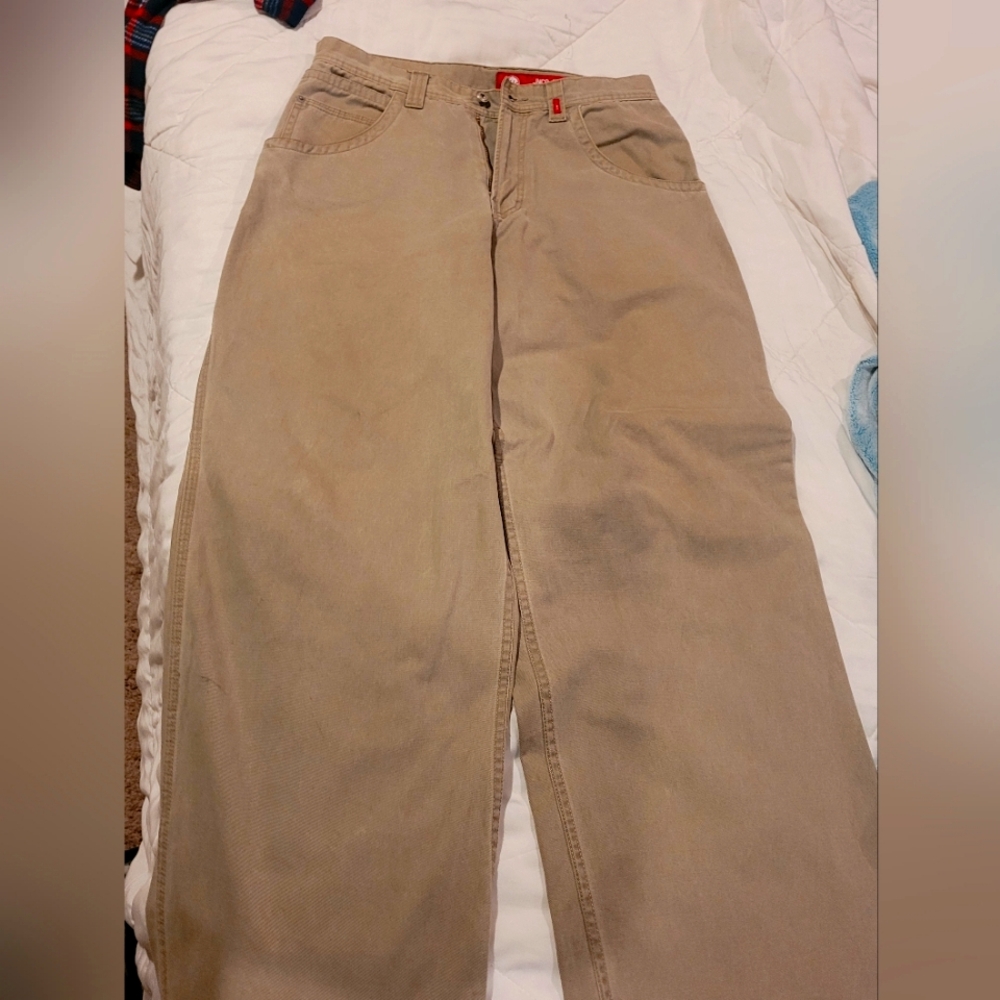 JNCO Khaki Carpenter Baggy Jean's